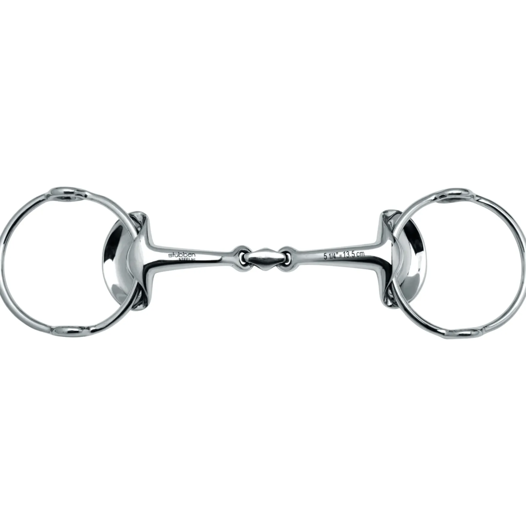 Aufziehtrense Silver Wings, doppelt gebrochen