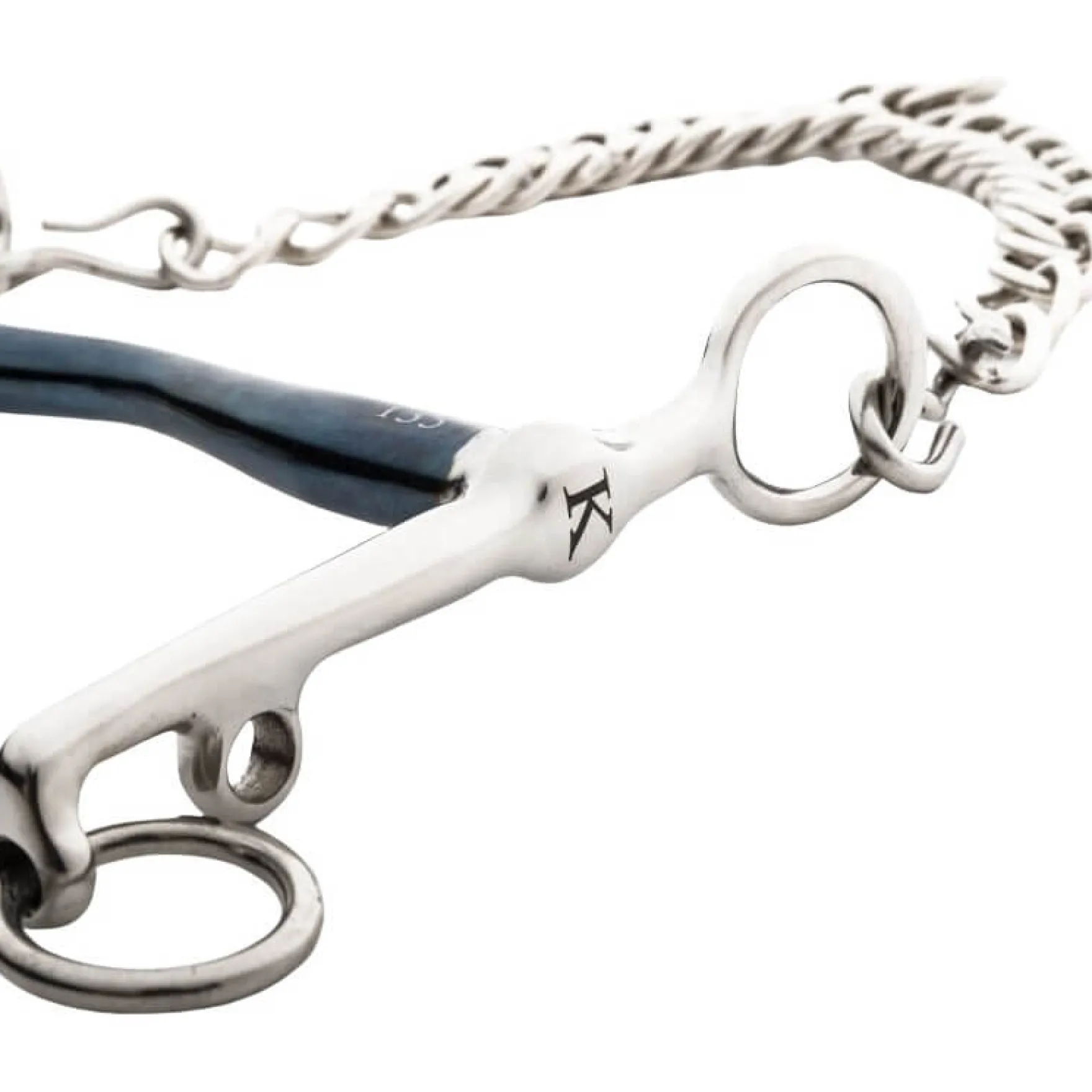 Dressurkandare Ergonomic, Zungenbogen, 14 mm