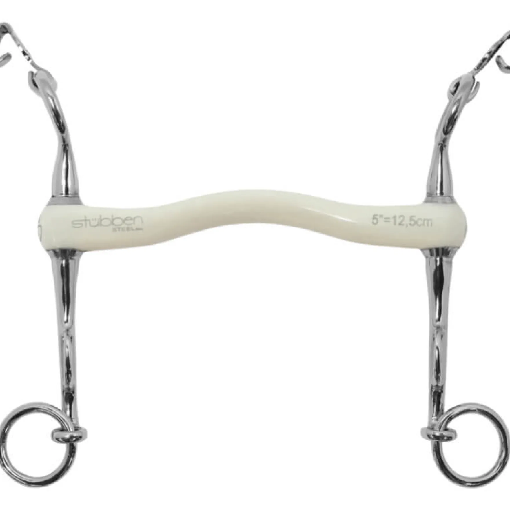 Dressurkandare Fine Line Flex, mit Zungenbogenstange