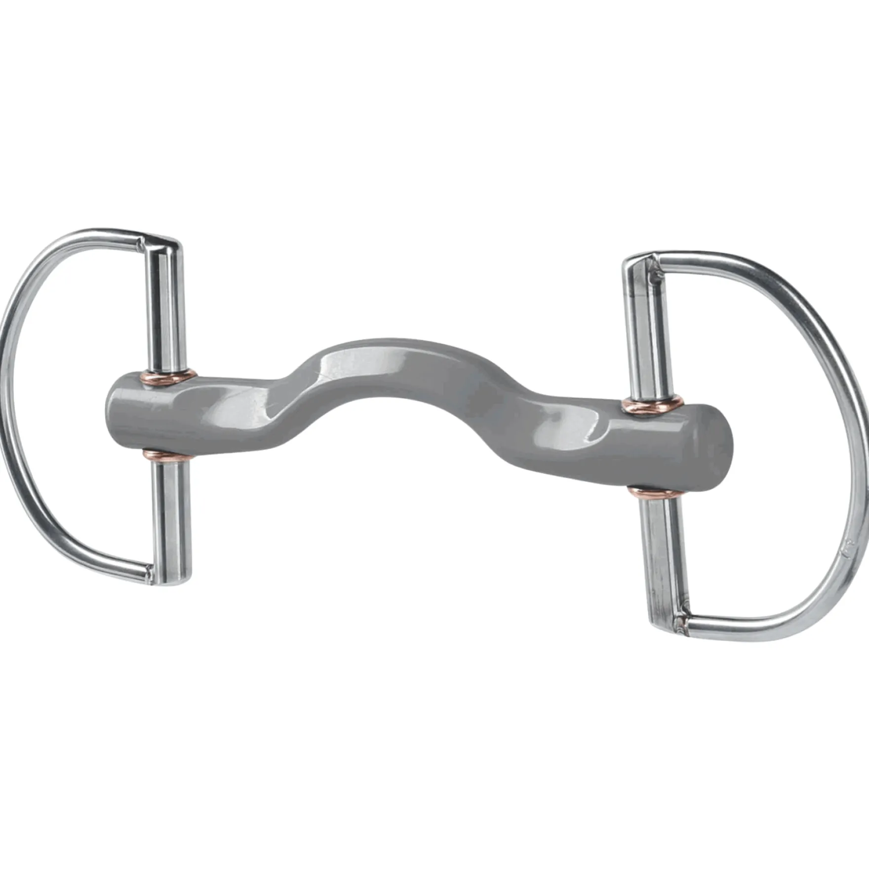 D-Ring Gebiss mit Konnex Zungenbogen, Stangengebiss, 18 mm