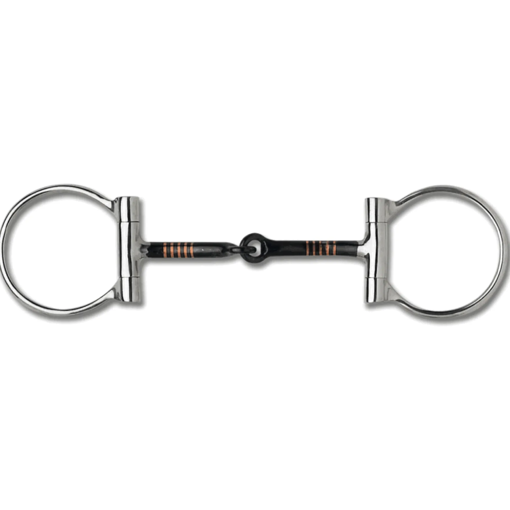 D-Ring Gebiss, Sweet Iron, einfach gebrochen