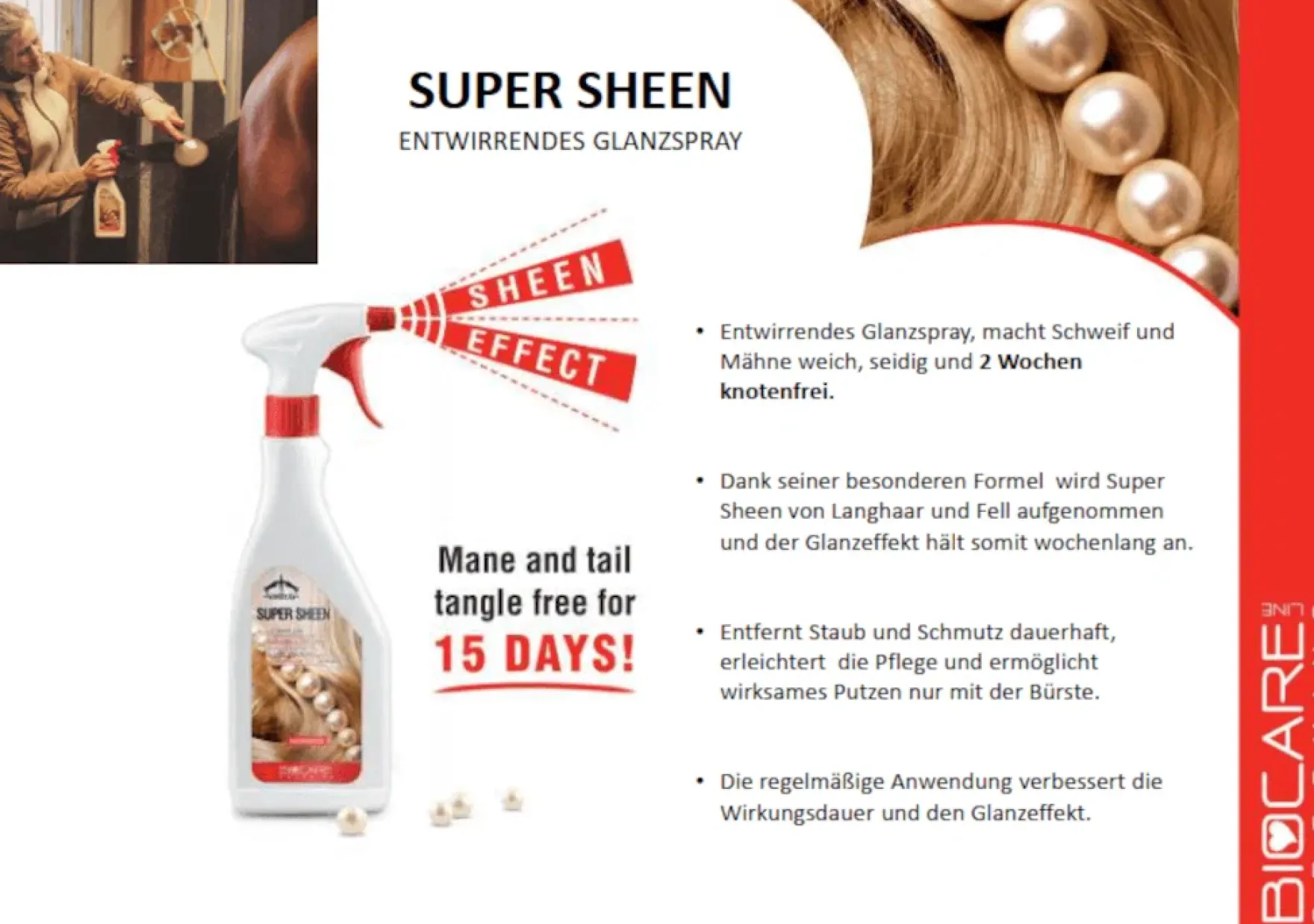 Fell- und Mähnenspray Super Sheen