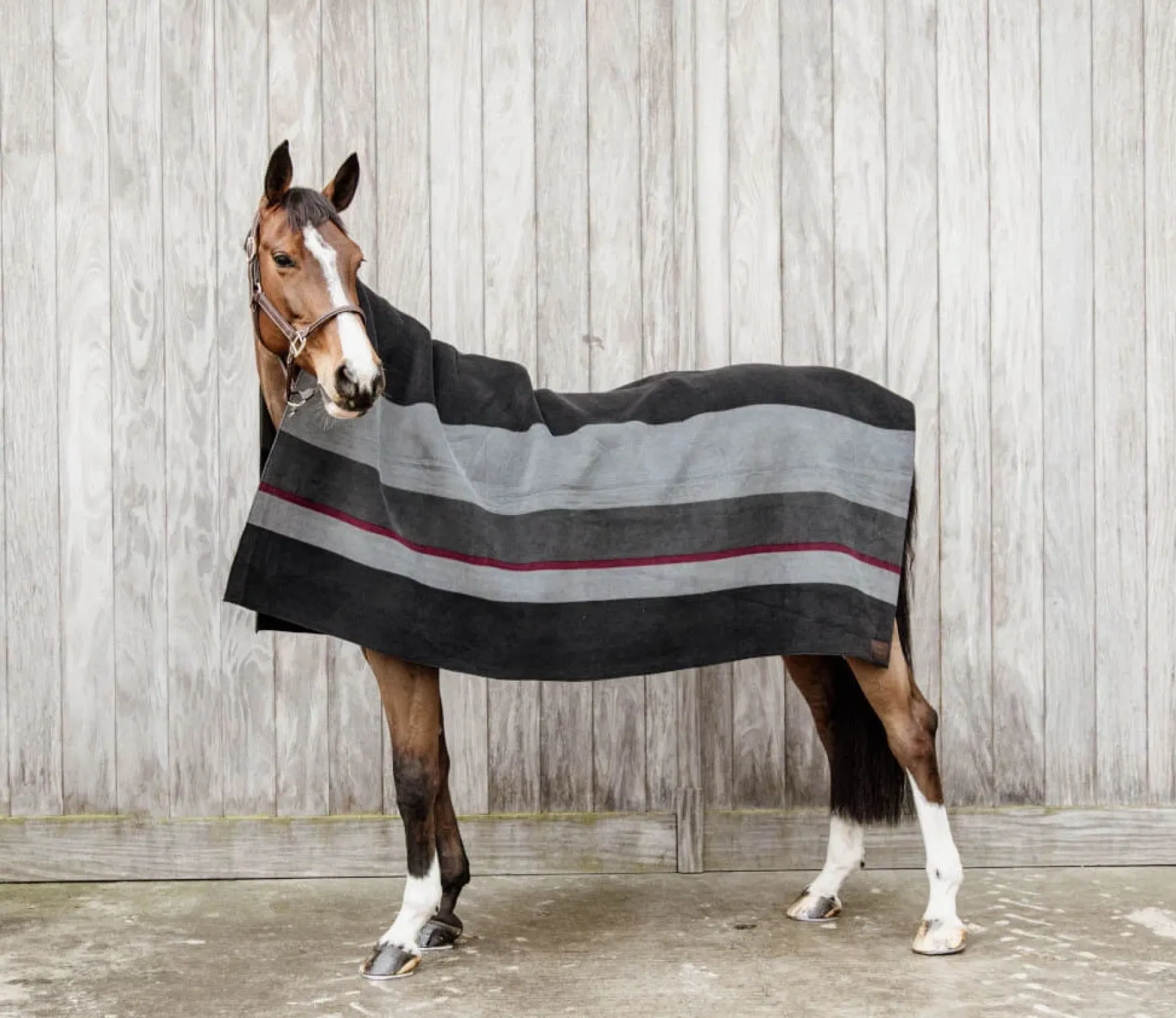 Fleecedecke Square Stripes Heavy