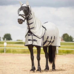 Fliegendecke Big Neck, mit Halsteil, mit Fliegenmaske