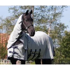 Fliegendecke Big Neck, mit Halsteil, mit Fliegenmaske