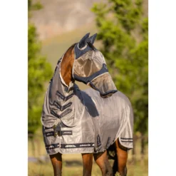 Fliegenmaske Armour Shield Pro Full, mit Ohrenschutz, UV-Schutz