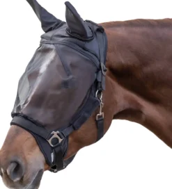 Fliegenmaske Premium für Halfter, mit Ohrenschutz