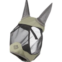 Fliegenmaske Visor Tek Half, mit Ohrenschutz, UV-Schutz