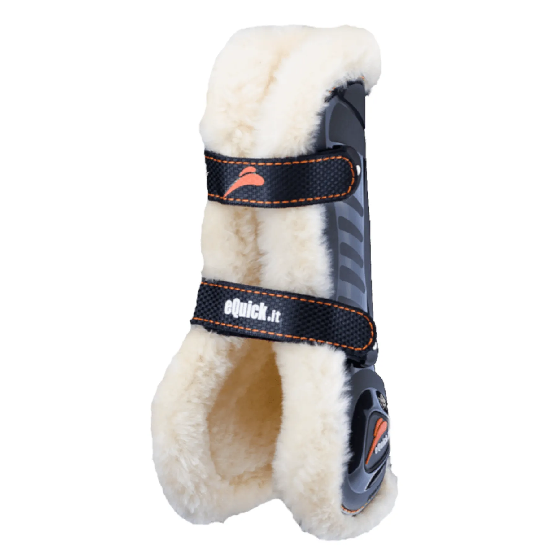 Gamaschen eShock Fluffy Velcro, mit Kunstfell