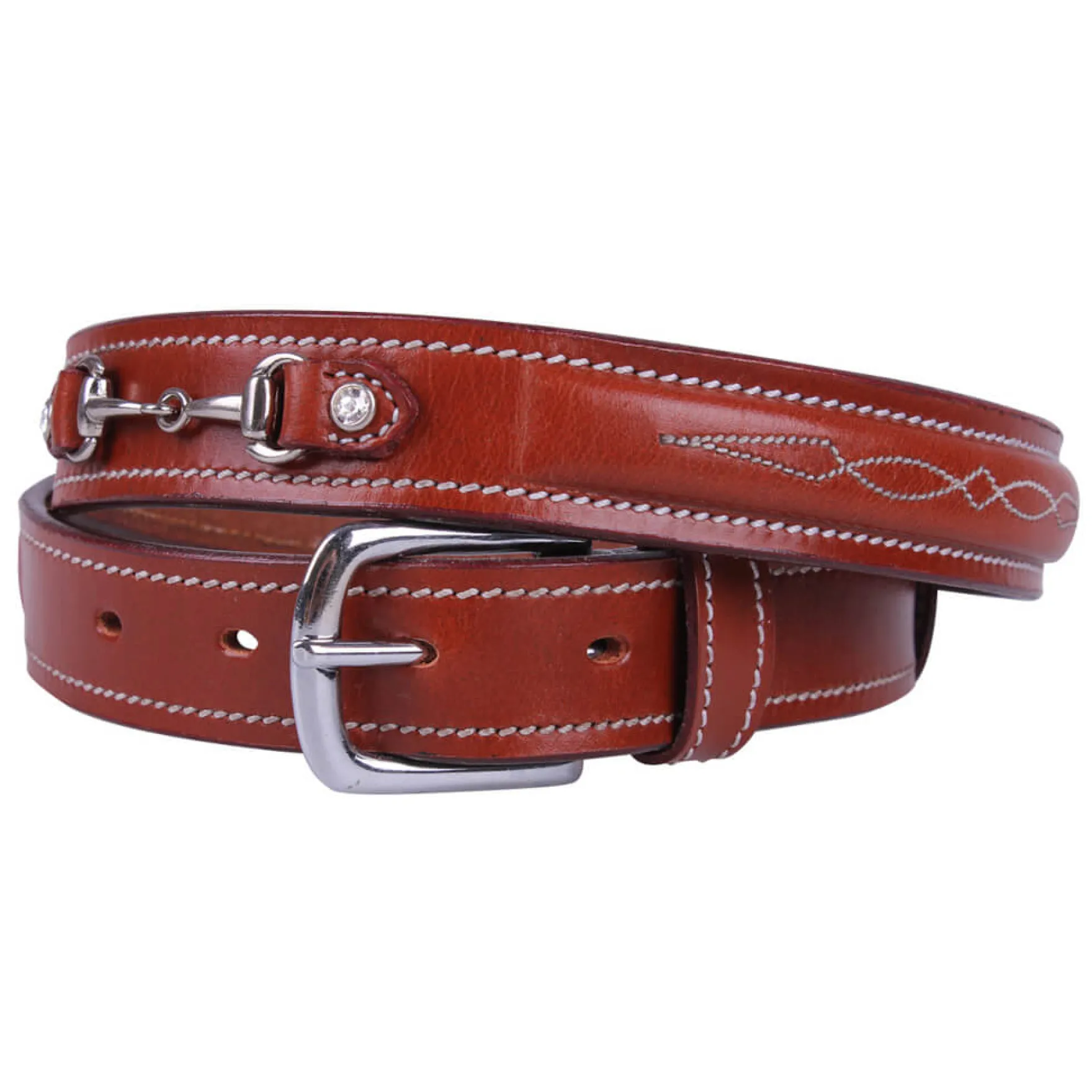 Gürtel Damen Ricki, Reitgürtel, Ledergürtel