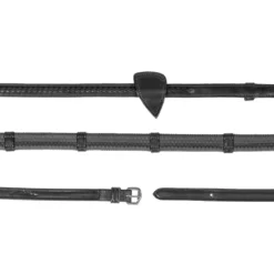 Gummizügel mit Lederstegen, New English Collection, 13 mm