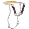 Hackamore mit Kinnkette und Edelstahlseiten