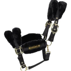 Halfter Nylon Sheepskin, Nylonhalfter, Kunstfell
