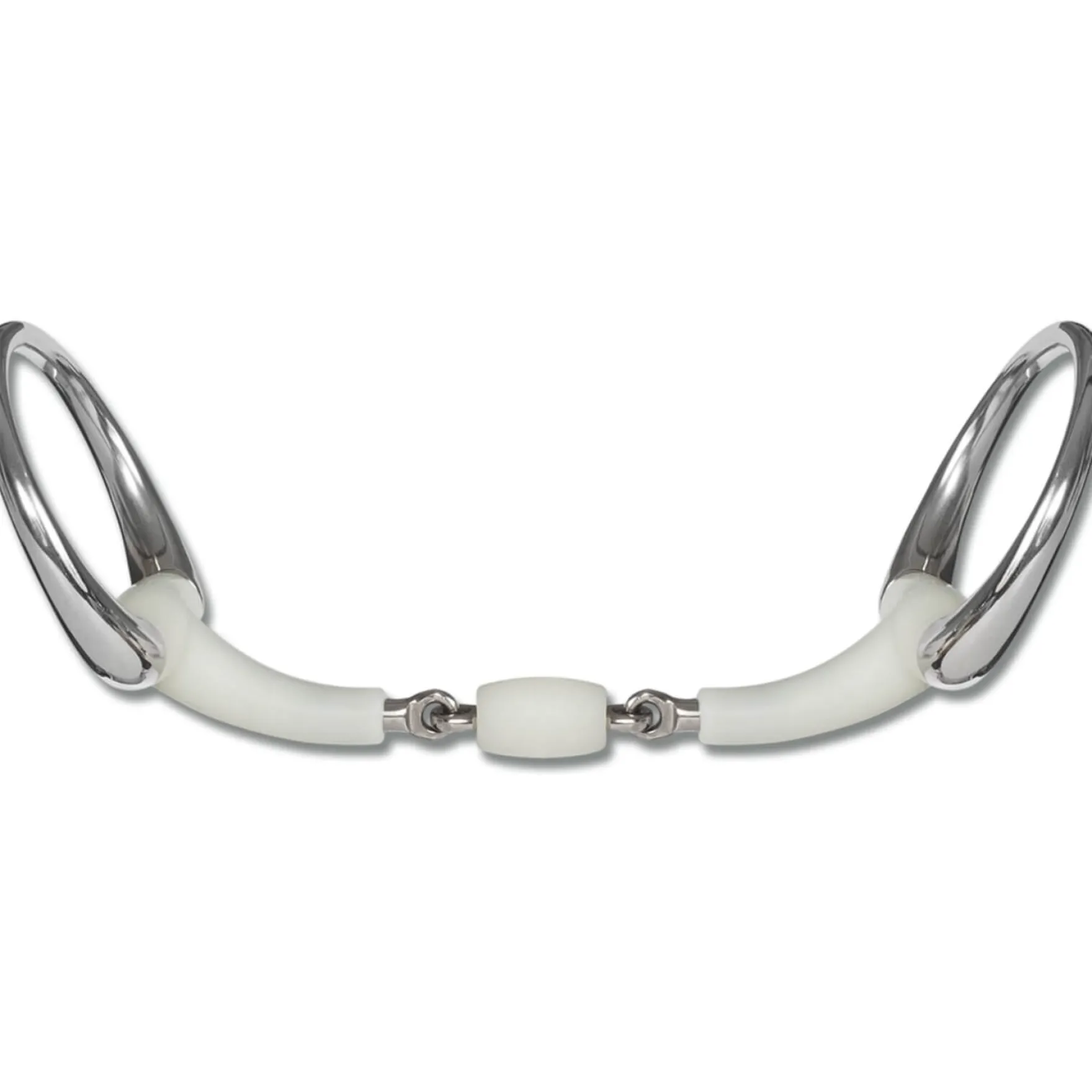 Happy Mouth Olivenkopftrense Contour, Rollgebiss, doppelt gebrochen, Olivenkopfgebiss