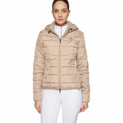 Jacke Damen Davos FS26, Steppjacke, mt abnehmbarer Kapuze