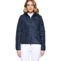 Jacke Damen Davos-Ice FS26, Steppjacke, mit abnehmbarer Kapuze