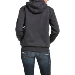 Jacke Damen Rebar All-Weather Full Zip Hoodie, Sweatjacke