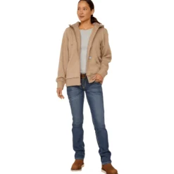 Jacke Damen Rebar All-Weather Sherpa Full Zip, Kapuzenjacke