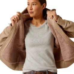 Jacke Damen Rebar All-Weather Sherpa Full Zip, Kapuzenjacke