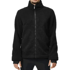 Jacke Herren Fleece Black, Fleecejacke