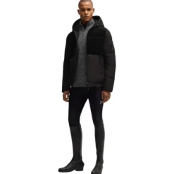 Jacke Herren Tomas HW25, Cord Puffer Jacke