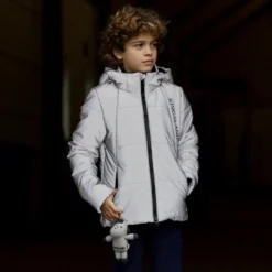 Jacke Kinder KLAurora HW26, Reflektierend, mit Kapuze