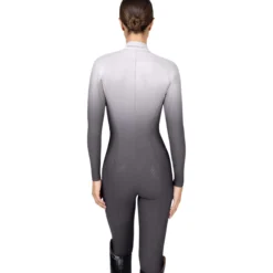Jumpsuit Damen Ombré, Reitjumpsuit, Vollbesatz, Full-Grip, langarm