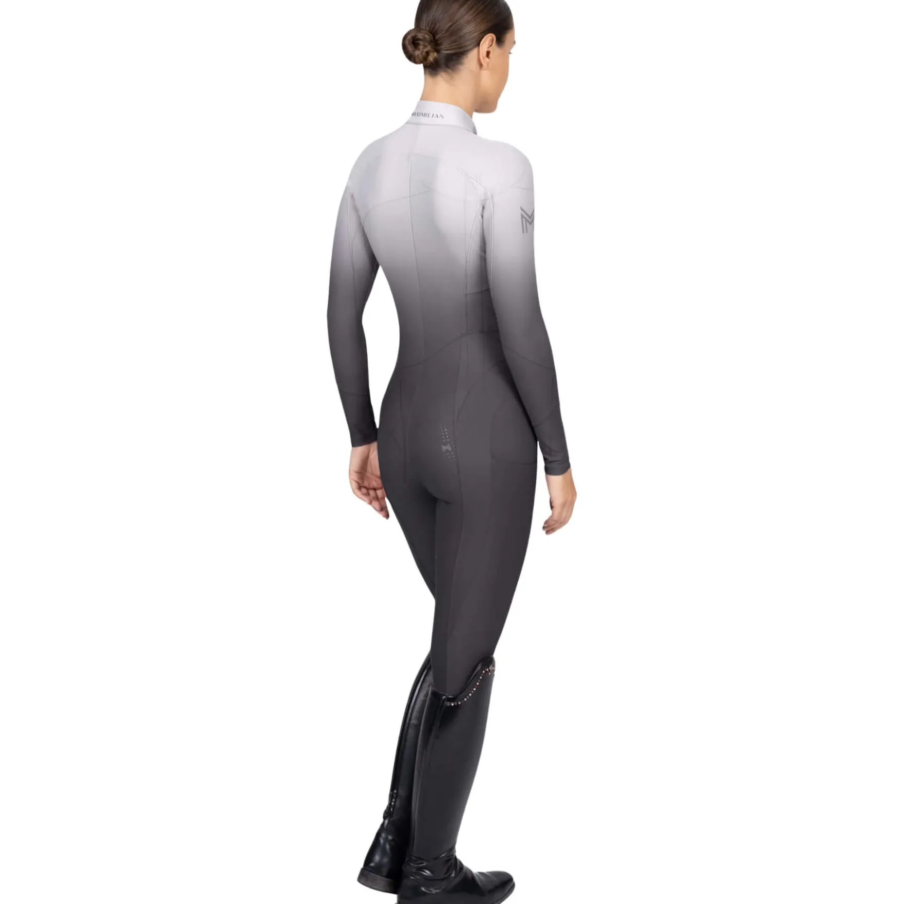 Jumpsuit Damen Ombré, Reitjumpsuit, Vollbesatz, Full-Grip, langarm