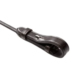 Kandarenzügel Fleur, Lederzügel, mit Stege, 16 mm