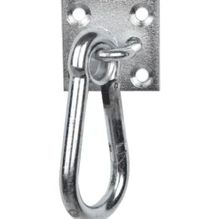 Karabinerhaken auf Platte