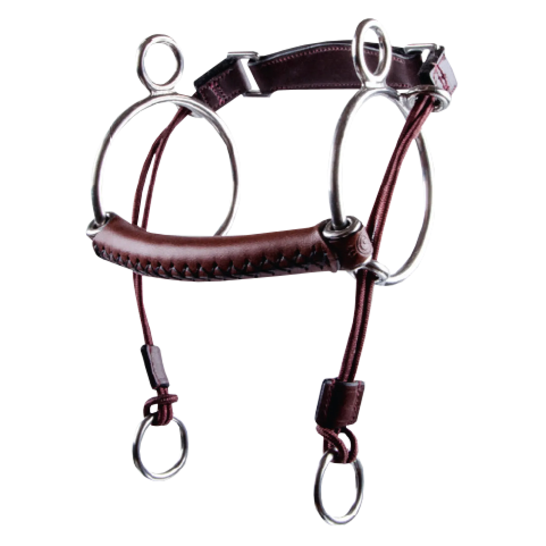 Leder Aufziehtrense Curb Gag straight