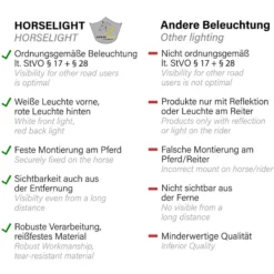 Leuchte Horselight, rote Lampe