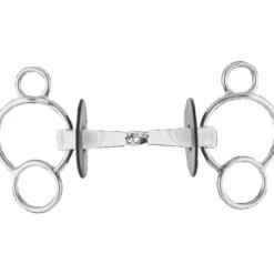 Nathe 3-Ring-Gebiss, einfach gebrochen