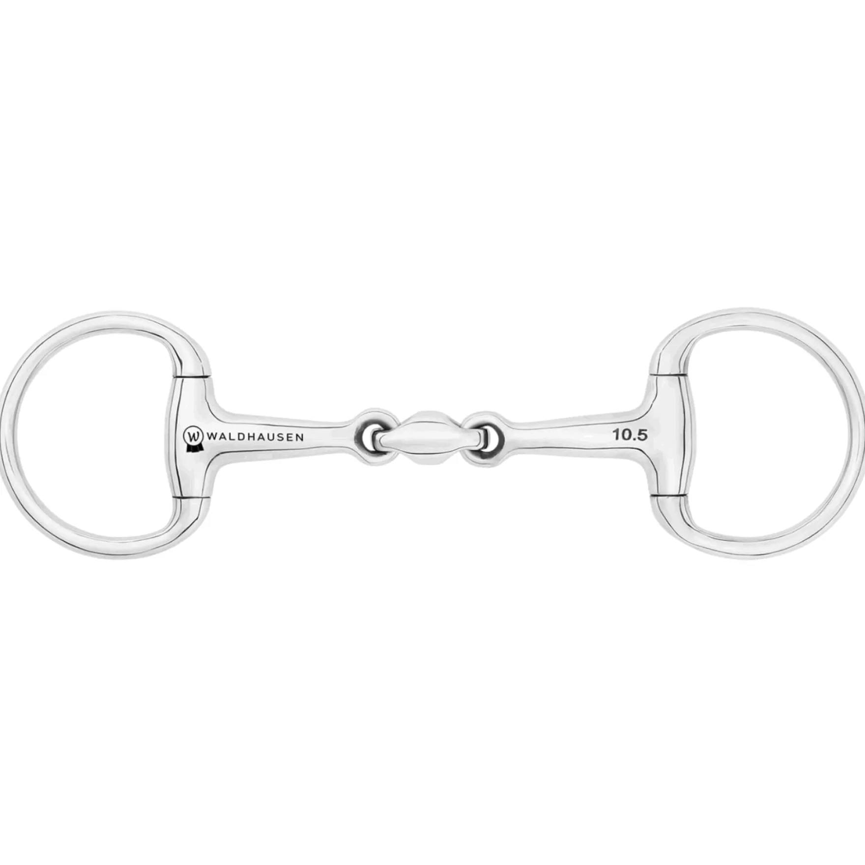 Olivenkopfgebiss Pony, Edelstahl, doppelt gebrochen