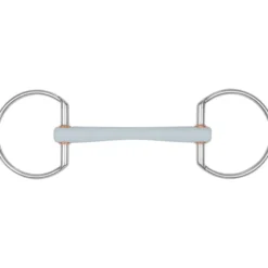 Olivenkopftrense Comfortstange Soft, dünn, Ring 7,5 cm, Olivenkopfgebiss