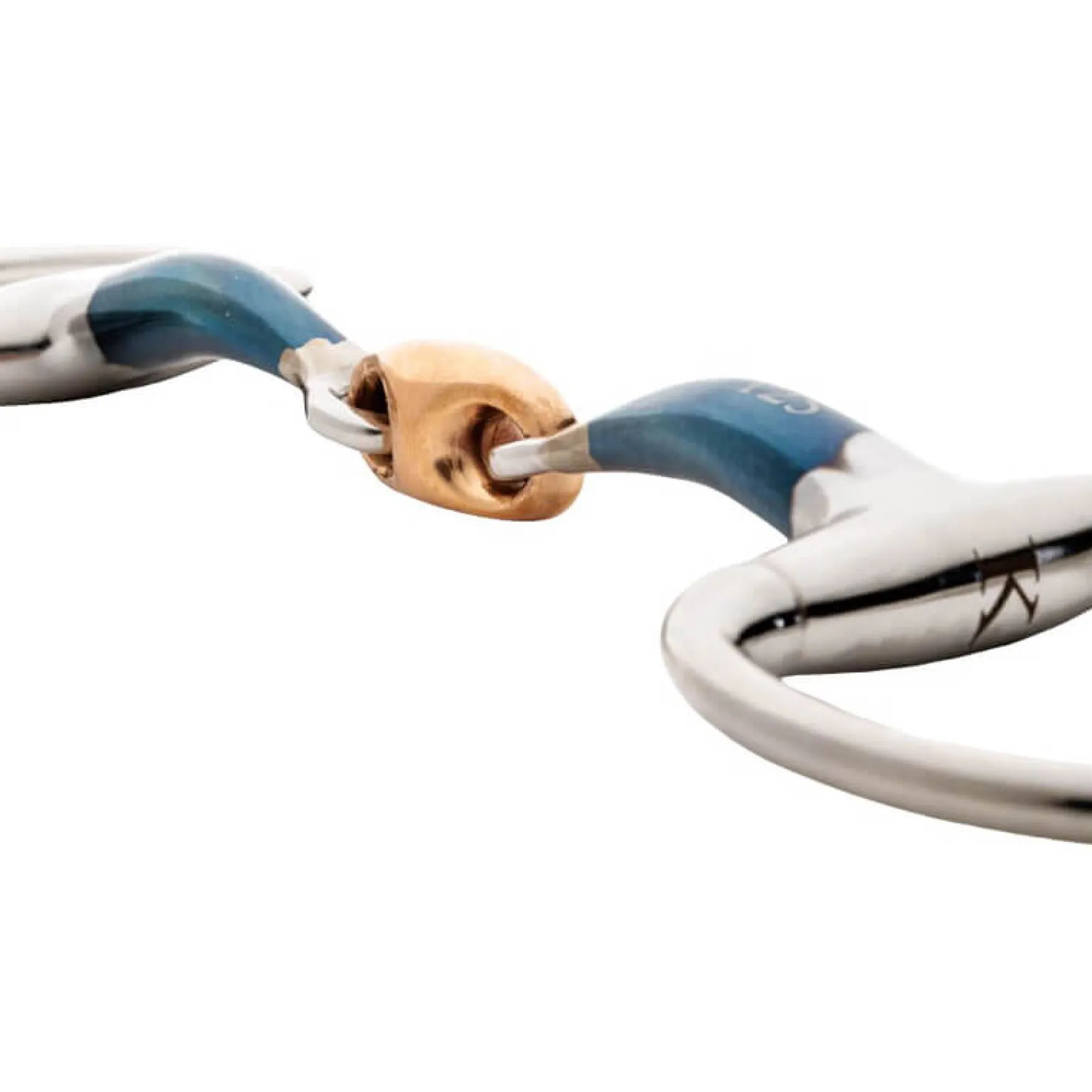 Olivenkopftrense Ergonomic Lock Up, doppelt gebrochen, 14 mm, Olivenkopfgebiss