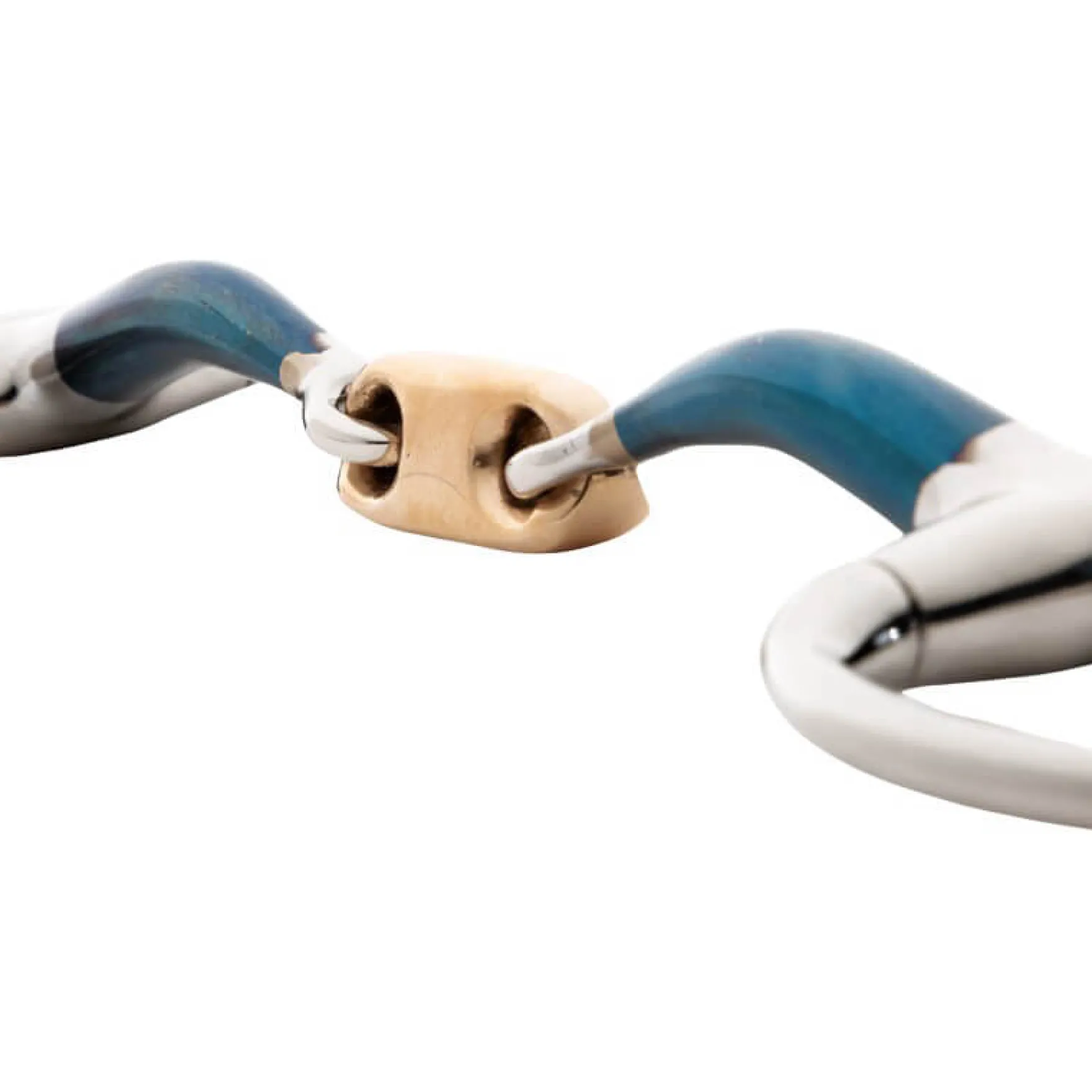Olivenkopftrense Ergonomic, doppelt gebrochen, 14 mm, Olivenkopfgebiss