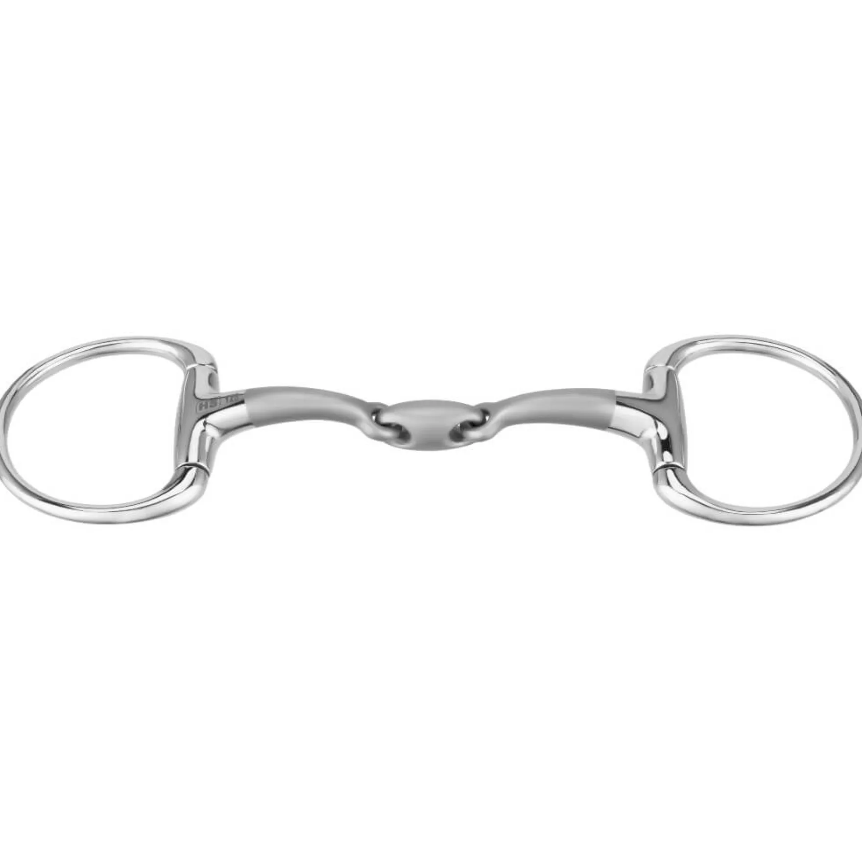 Olivenkopftrense SATINOX, doppelt gebrochen, Olivenkopfgebiss