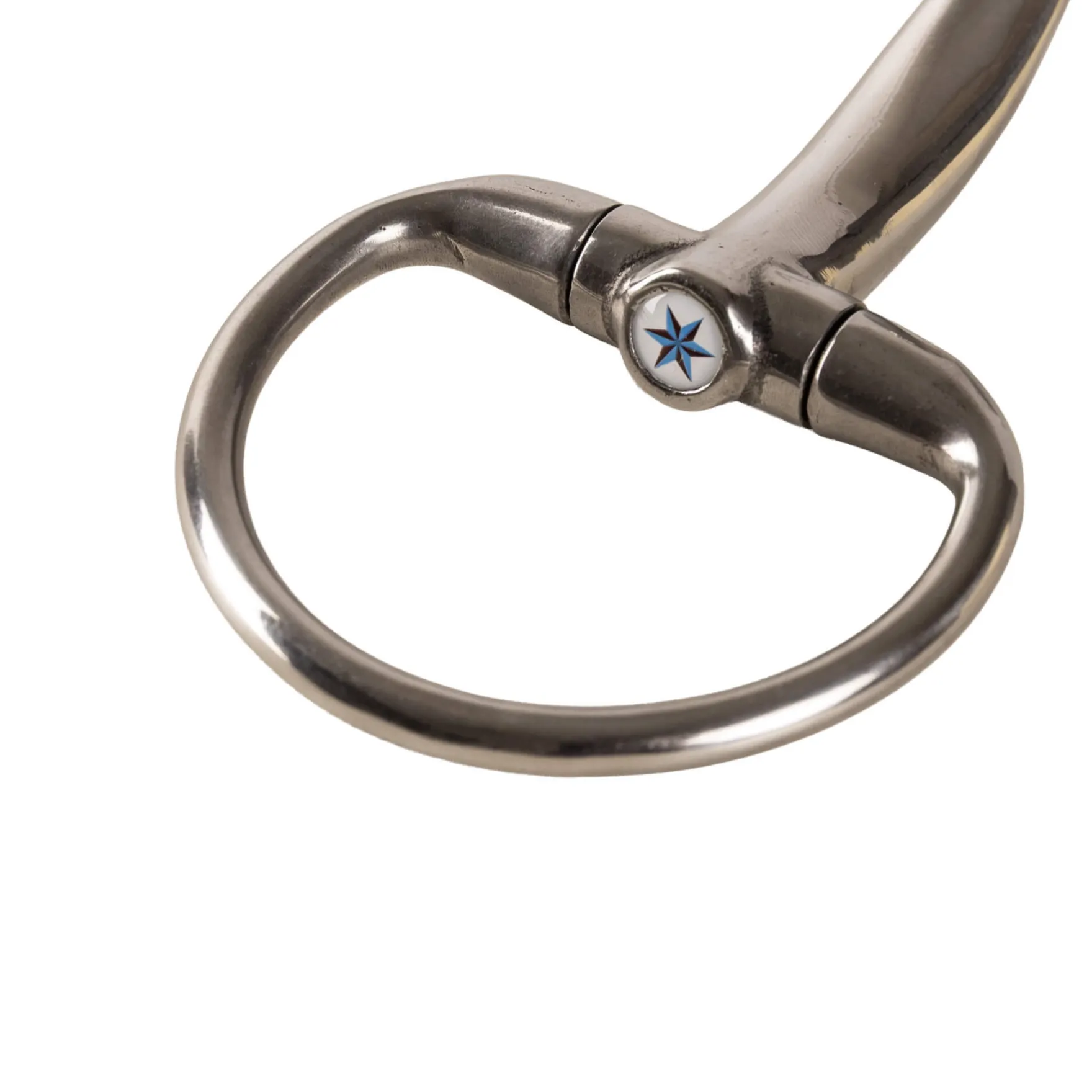 Olivenkopftrense Stainless Steel, doppelt gebrochen, Olivenkopfgebiss