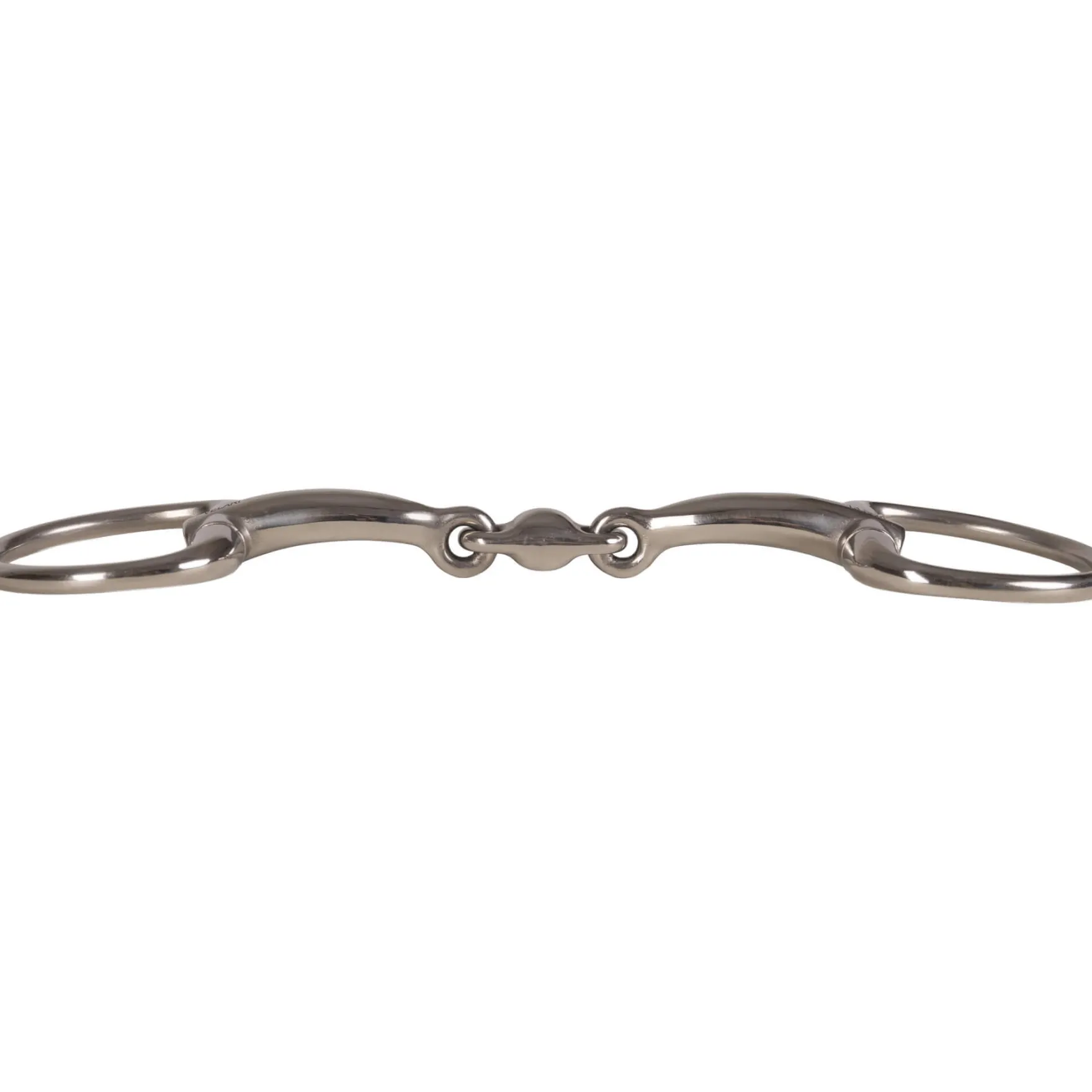 Olivenkopftrense Stainless Steel, doppelt gebrochen, Olivenkopfgebiss