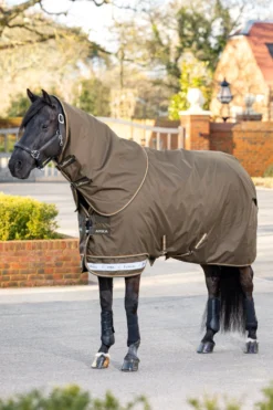 Outdoordecke Arika 600D Ripstop Turnout Rug, 50 g, Regendecke, abnehmbares Halsteil