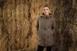 Parka Damen Sports HW25, Teddyfleece Parka, mit Kapuze