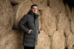 Parka Herren Sports HW25, Stepp-Parka, wasserdicht, mit Kapuze