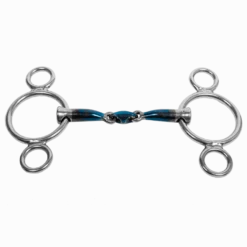 Pony 3-Ring Gebiss, doppelt gebrochen, Sweet Iron