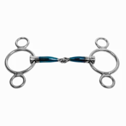 Pony 3-Ring Gebiss, einfach gebrochen, Sweet Iron