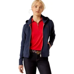 Pullover Damen Antez Team Full Zip Hoodie, Kapuzenpullover