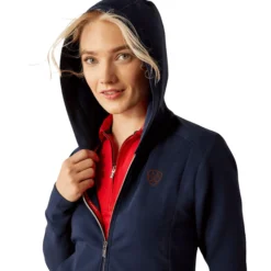 Pullover Damen Antez Team Full Zip Hoodie, Kapuzenpullover