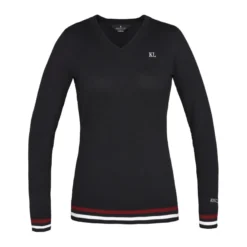 Pullover Damen Classic Knittet, mit V-Ausschnitt