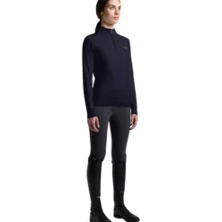 Pullover Damen CT Merinos Turtleneck Sweater FS26, Half Zip, Sweatshirt