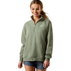Pullover Damen Foundation Logo 1/2 Zip FS26, Sweatshirt